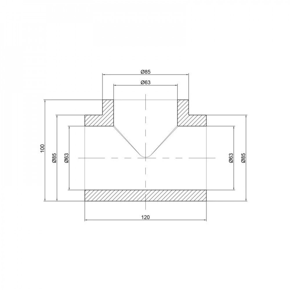 Трійник PPR Thermo Alliance 63 SD00029355