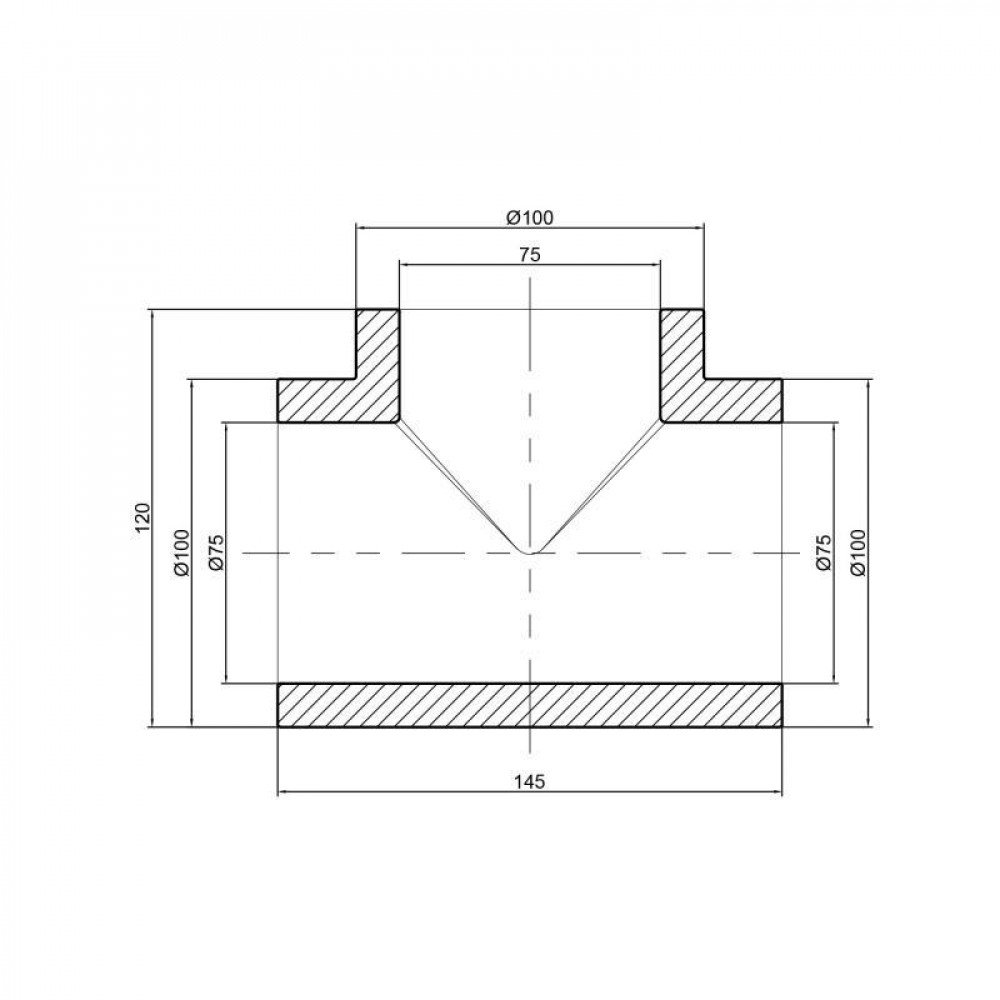 Трійник PPR Thermo Alliance 75 SD00029356