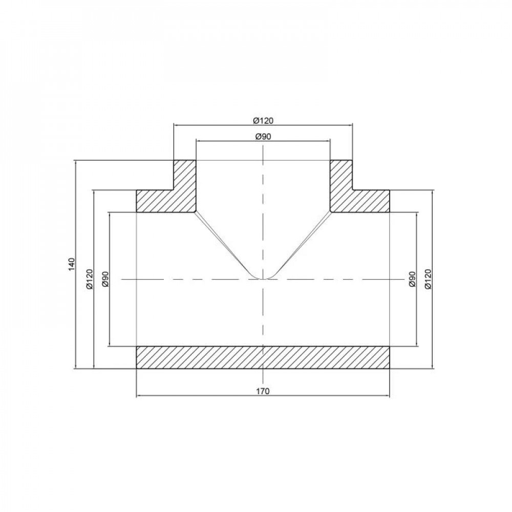 Трійник PPR Thermo Alliance 90 SD00029357