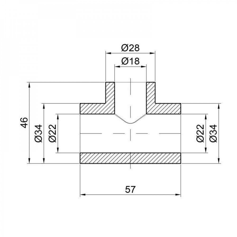 Трійник PPR Thermo Alliance 25х20х25 SD00029359