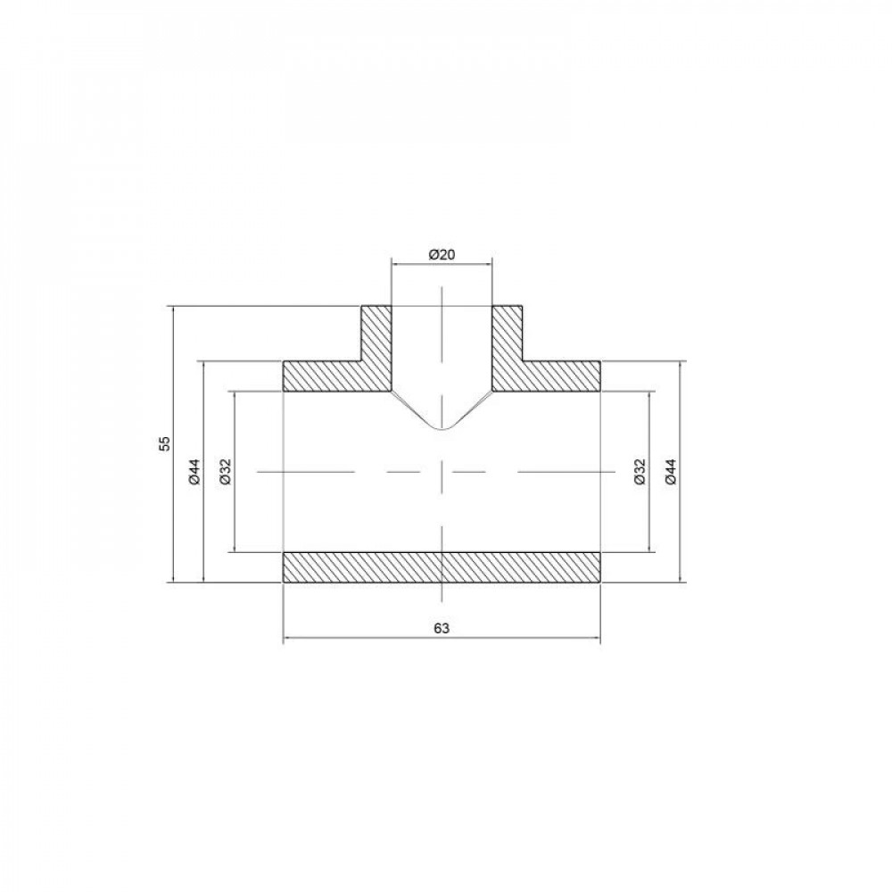 Трійник PPR Thermo Alliance 32х20х32 SD00029360
