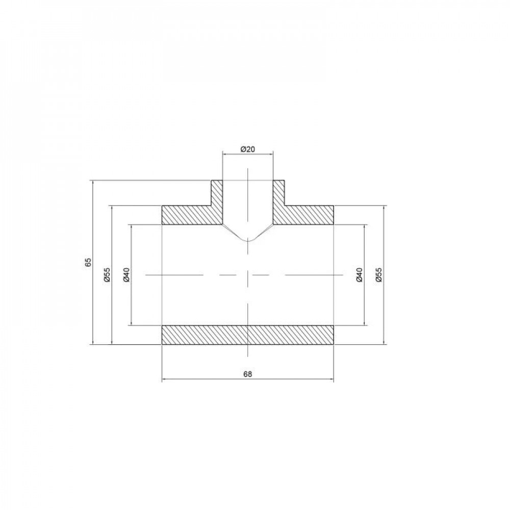 Трійник PPR Thermo Alliance 40х20х40 SD00029362
