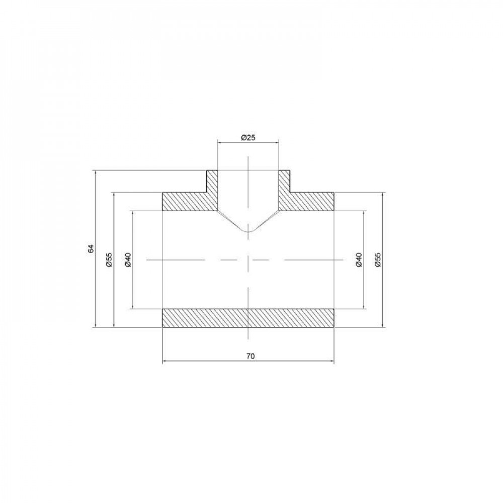 Трійник PPR Thermo Alliance 40х25х40 SD00029363