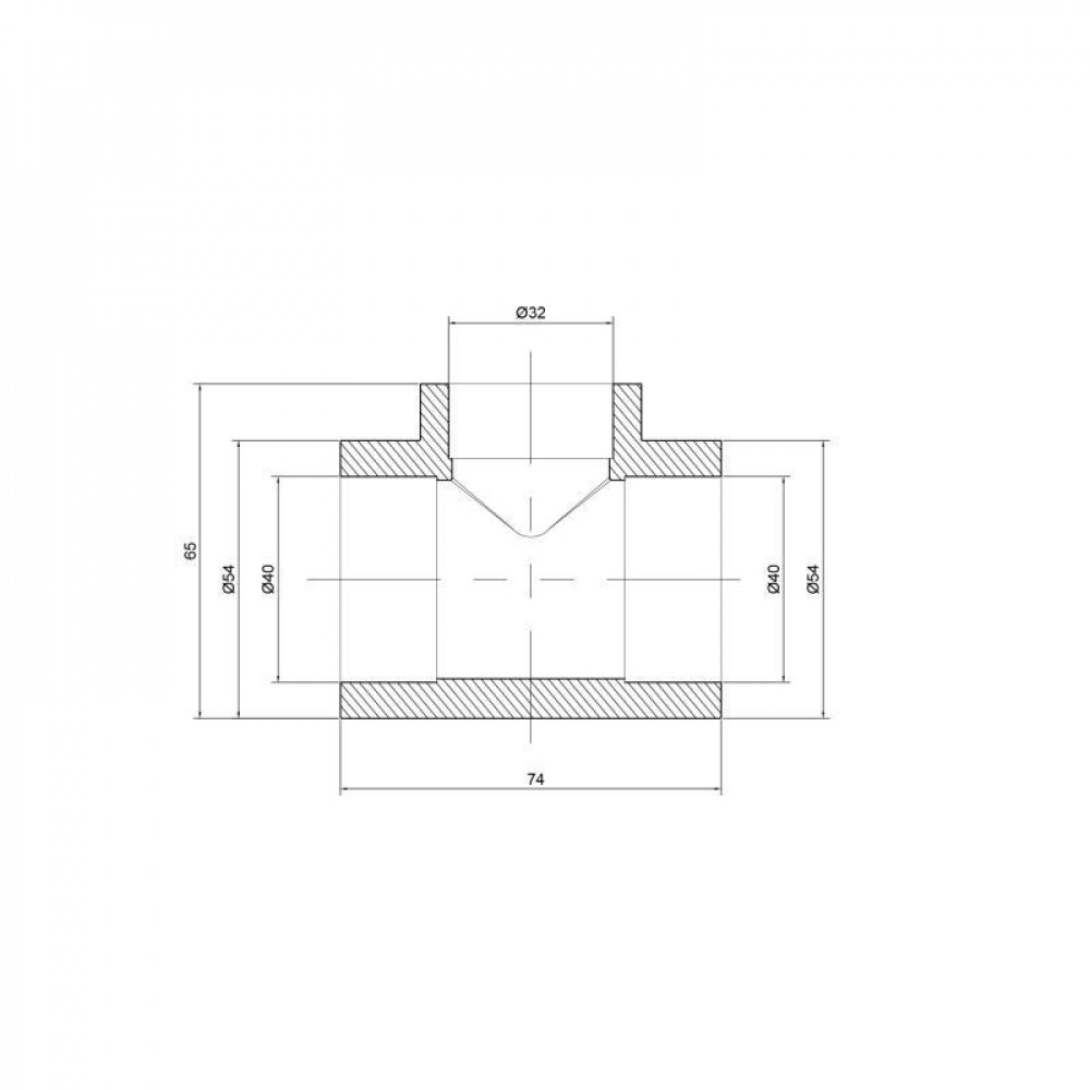 Трійник PPR Thermo Alliance 40х32х40 SD00029364