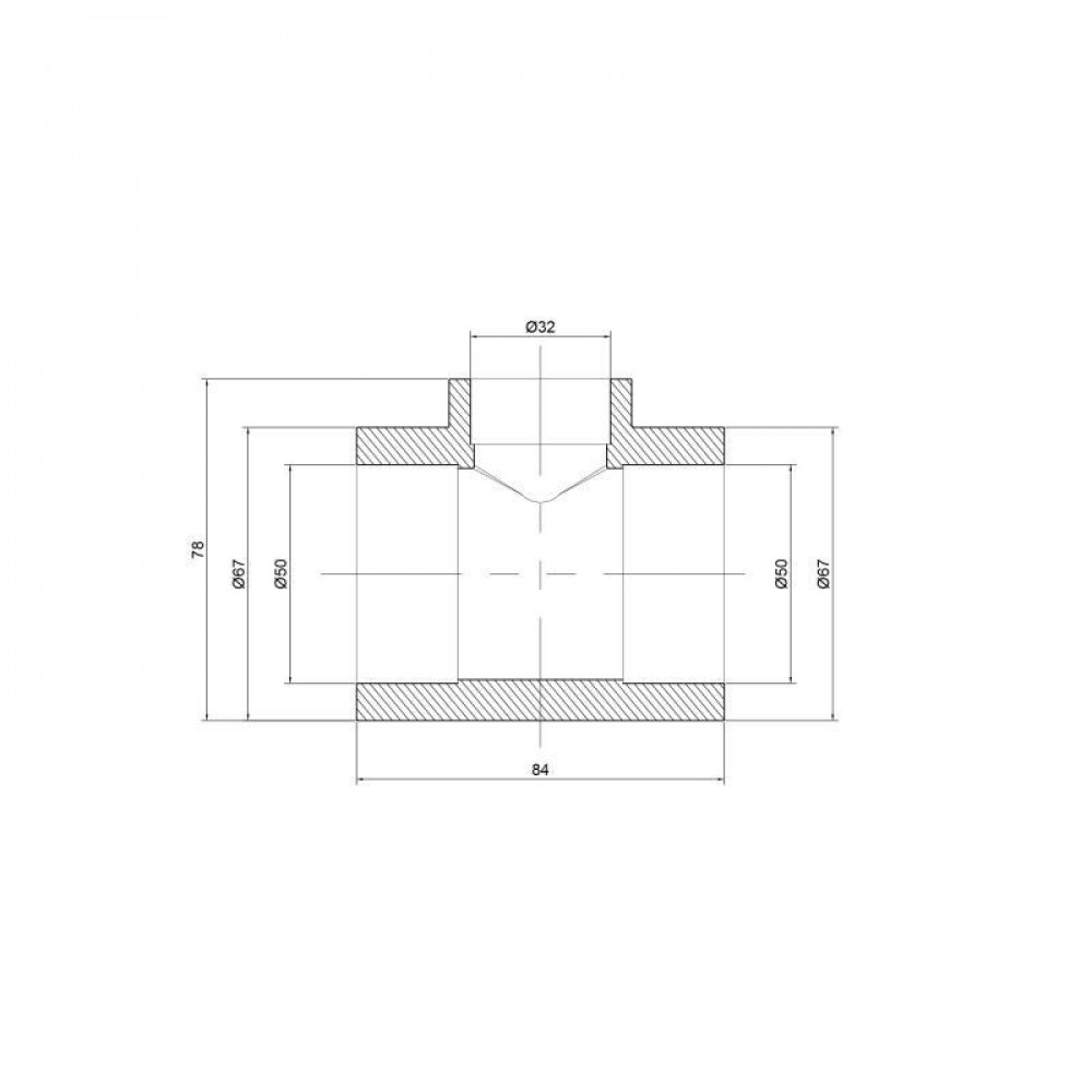Трійник PPR Thermo Alliance 50х32х50 SD00029367