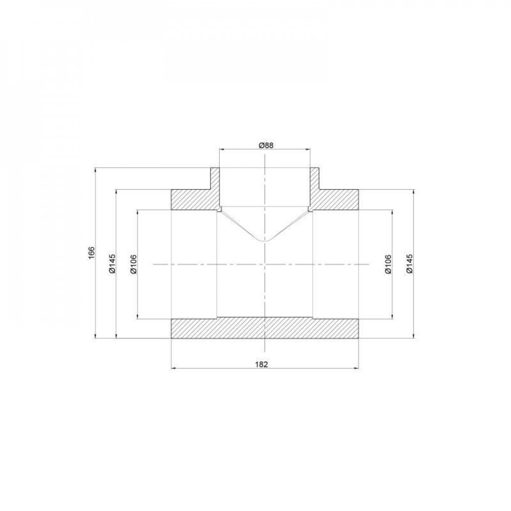 Трійник PPR Thermo Alliance 110х90х110 SD00029385