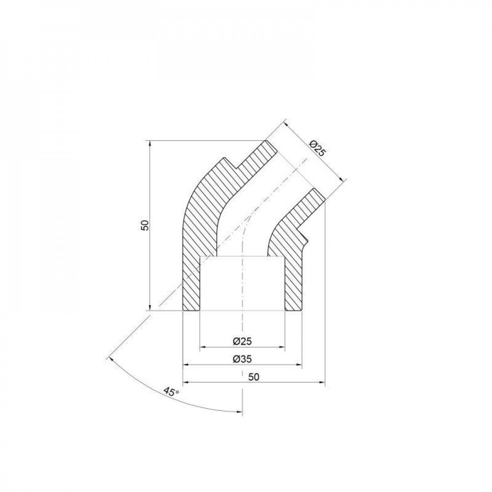 Кутик PPR Thermo Alliance 25, 45° SD00029394