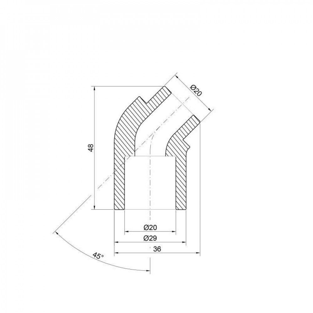 Кутик PPR Thermo Alliance 20, 45° SD00029395