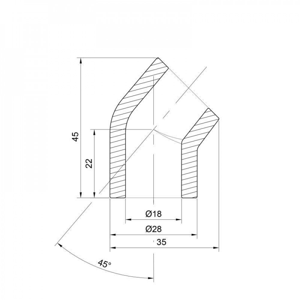 Кутик PPR Thermo Alliance 20, 45° SD00029398