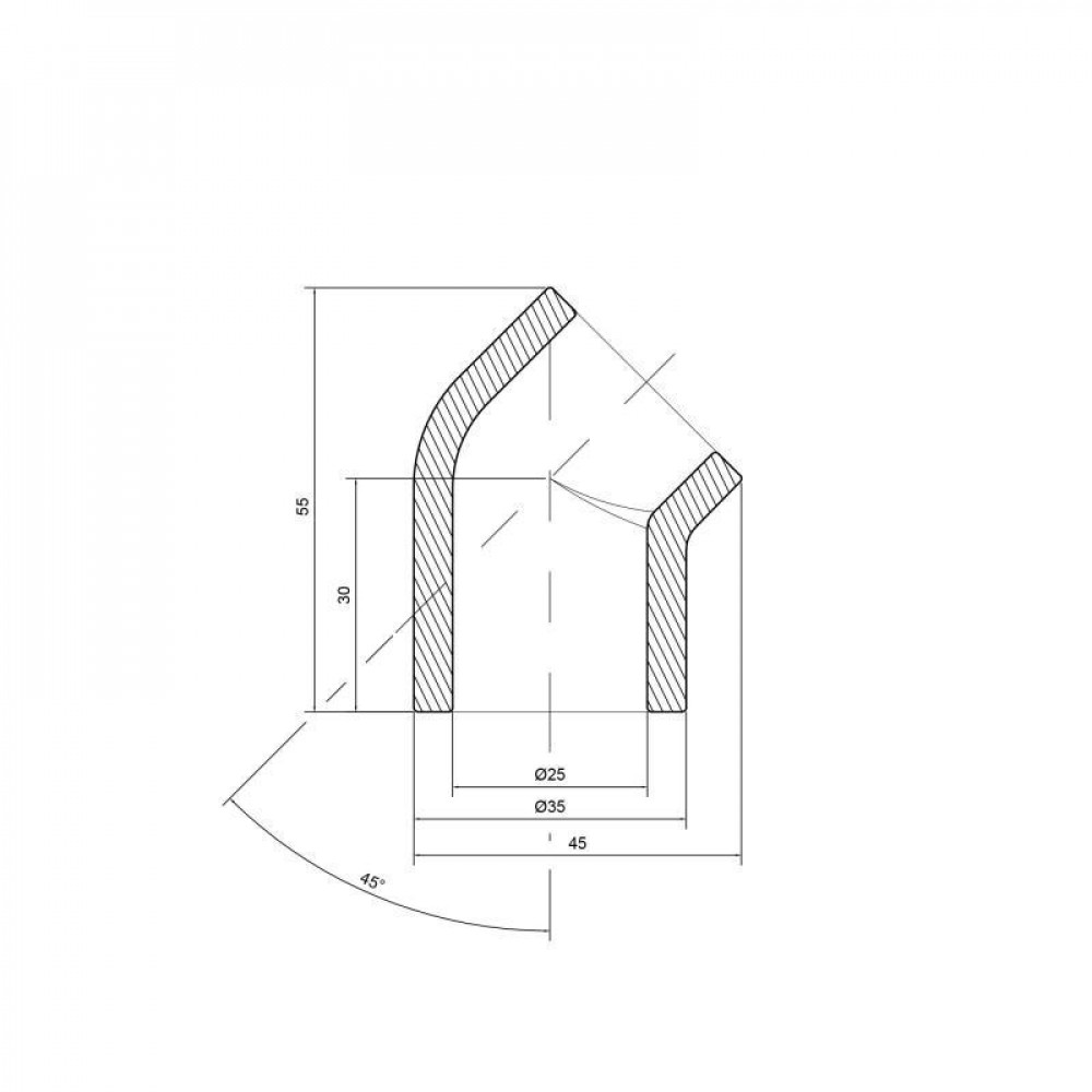 Кутик PPR Thermo Alliance 25, 45° SD00029399