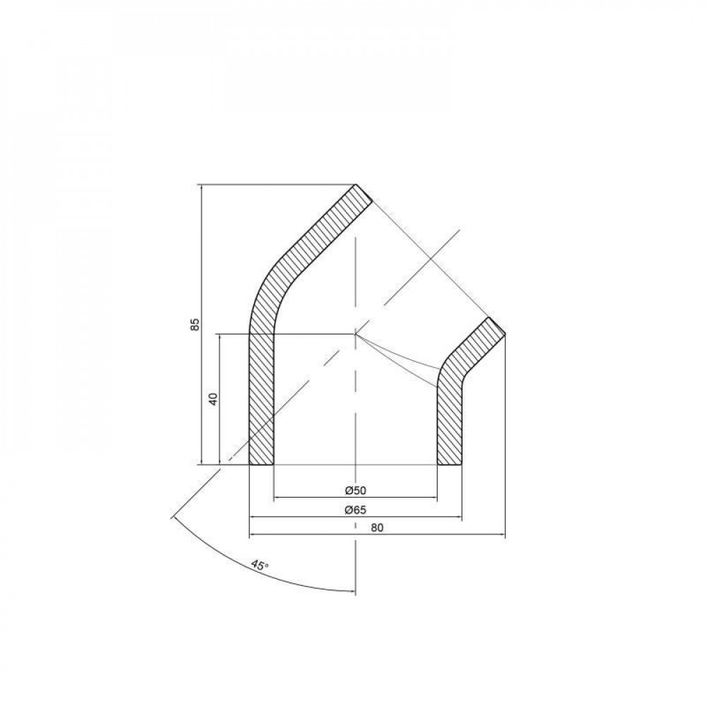 Кутик PPR Thermo Alliance 50, 45° SD00029402