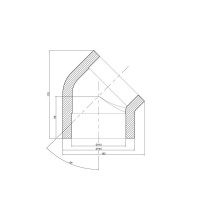 Уголок PPR Thermo Alliance 110, 45°