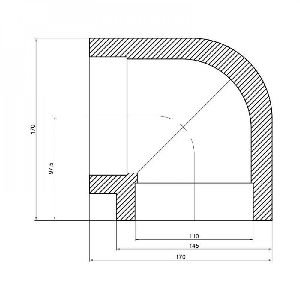 Кутик PPR Thermo Alliance 110, 90° SD00029415