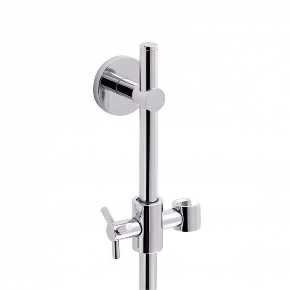 Стійка універсальна Qtap Sprha 700 мм округла з полицею QT003 Chrome SD00031253