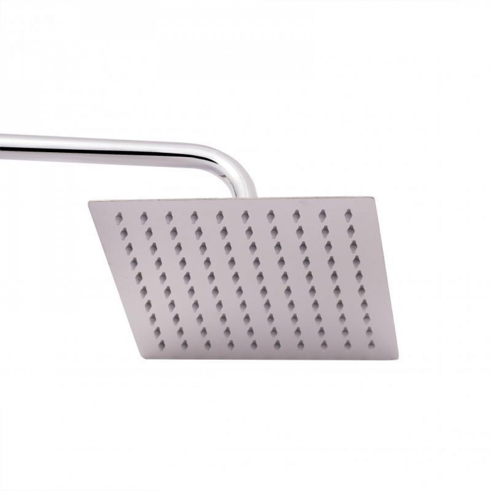 Душова система універсальна Qtap Plava на три споживача (з виливом) з полицею QT1005CRM Chrome SD00031254