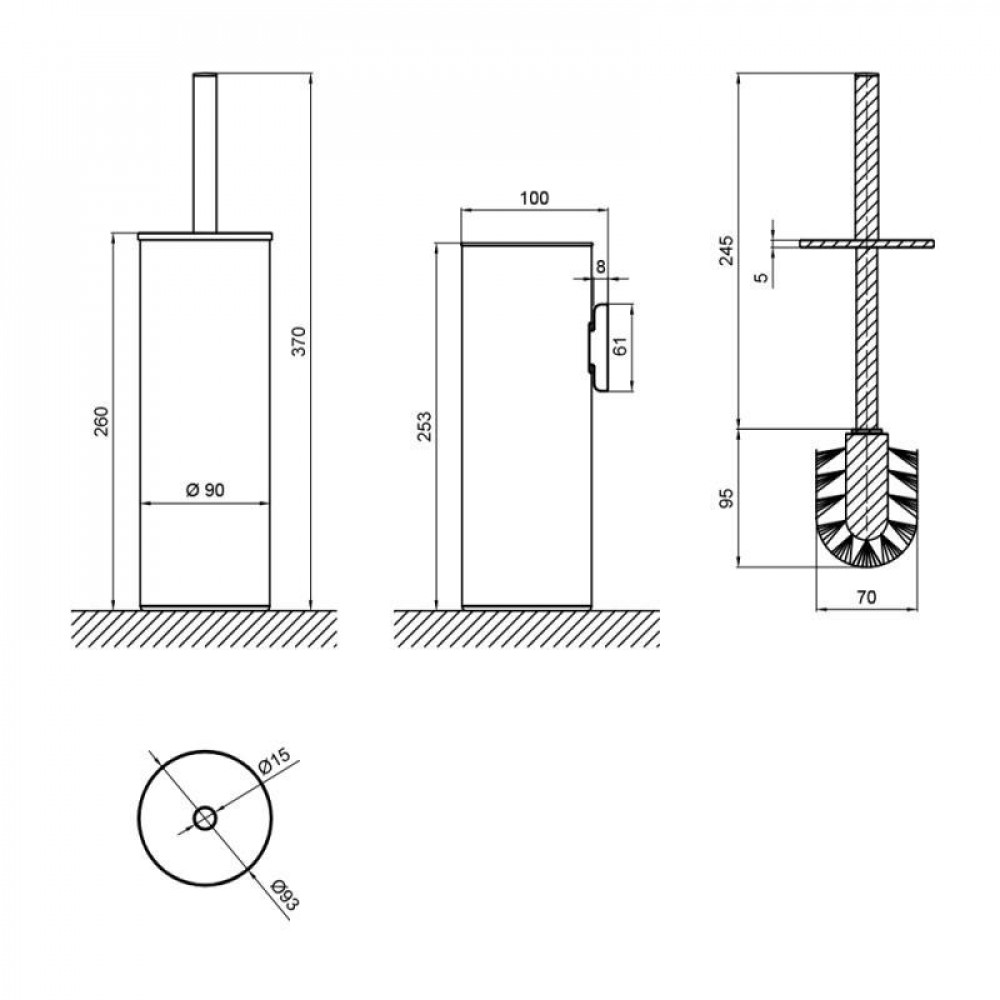 Йоржик універсальний Qtap Liberty QTLIBCRM1150 Chrome SD00031725