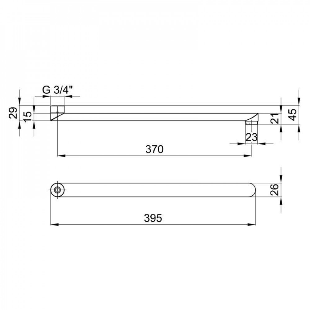 Излив для смесителя Lidz Niagara 400 40 см LDNIA400CRM25835 Chrome SD00031932
