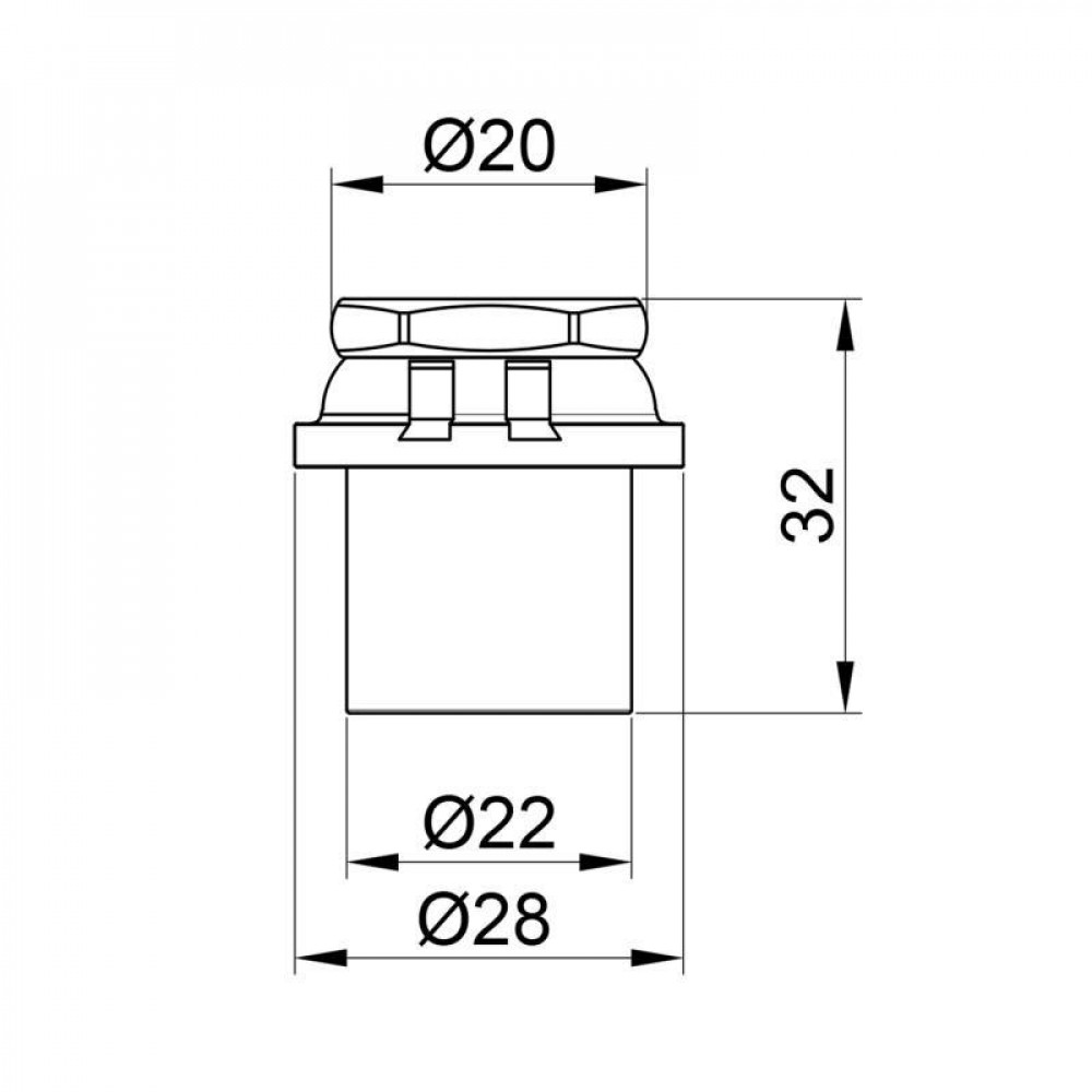 Заглушка прес Icma 20х2 №417 SD00032947