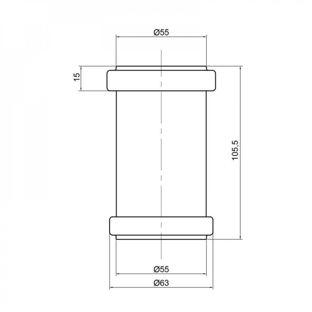 Муфта PPR каналізаційна TA Sewage 50 SD00034423