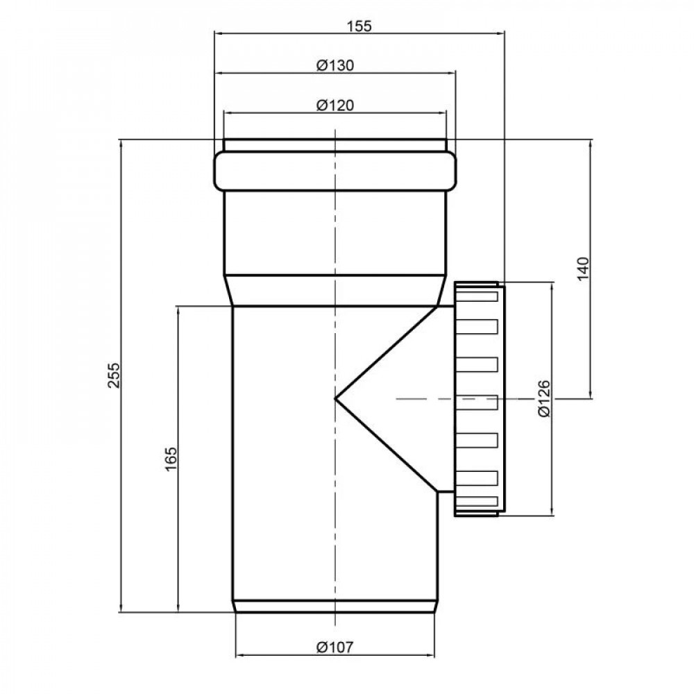 Ревізія PPR каналізаційна TA Sewage 110 SD00034430