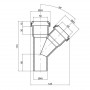 Трійник PPR каналізаційний TA Sewage 50, 45° SD00034432