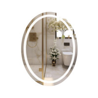 Дзеркало Qtap Mideya (DC-F801) 600х800 з LED-підсвічуванням Touch, з антизапотіванням, димером QT2078F801W