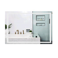 Зеркало Qtap Mideya MI1) 1200х800 с LED-подсветкой Touch, с антизапотеванием, диммером QT2078F613W