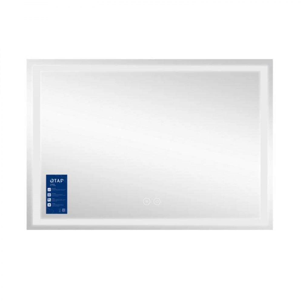 Дзеркало Qtap Mideya MI1) 1200х800 з LED-підсвічуванням Touch, з антизапотіванням, димером QT2078F613W SD00034659