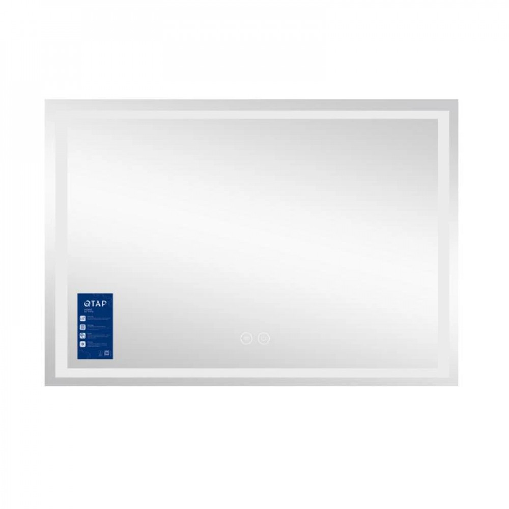 Дзеркало Qtap Mideya MI1) 1200х800 з LED-підсвічуванням Touch, з антизапотіванням, димером QT2078F613W SD00034659