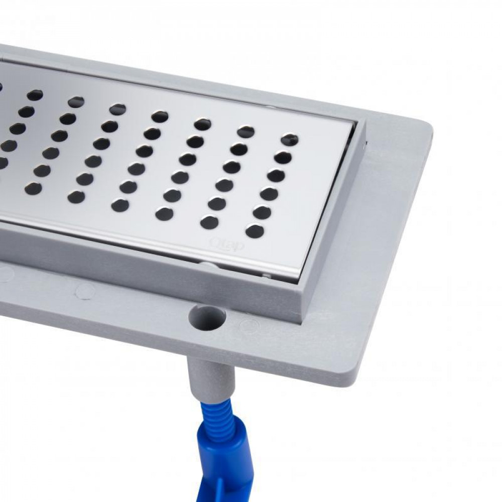 Трап Qtap Dry FB304-600 лінійний з сухим закривом та нержавіючою решіткою 600х73 SD00034831