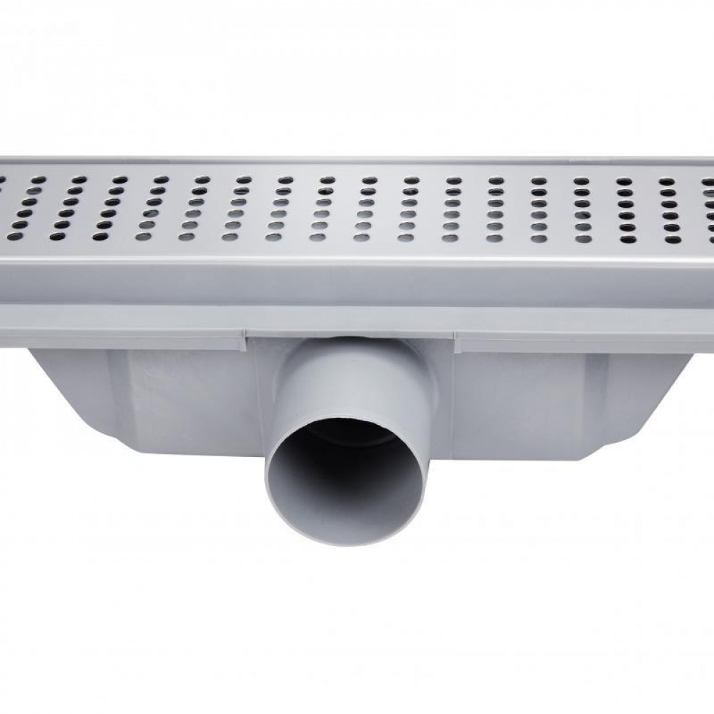 Трап Qtap Dry FB304-700 лінійний з сухим закривом та нержавіючою решіткою 700х73 SD00034832