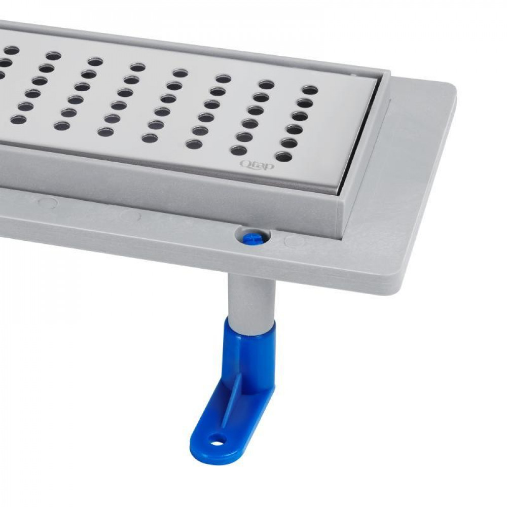 Трап Qtap Dry FB304-800 лінійний з сухим закривом та нержавіючою решіткою 800х73 SD00034833