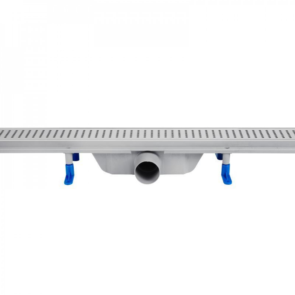 Трап Qtap Dry FB304-800 лінійний з сухим закривом та нержавіючою решіткою 800х73 SD00034833