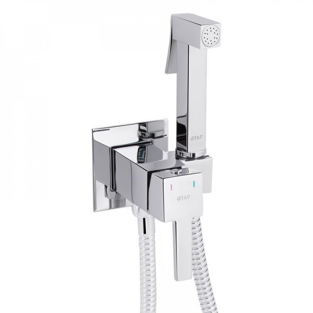 Набор для гігієнічного душу Qtap Inspai-Varius прямокутний QTINSVARCRMV00440201 Chrome SD00035721