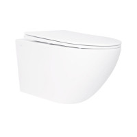 Унитаз подвесной Qtap Jay безобедочный с сиденьем Soft-close QT07335176W