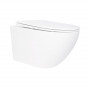 Унітаз підвісний Qtap Jay безобідковий з сідінням Soft-close QT07335176W SD00036224