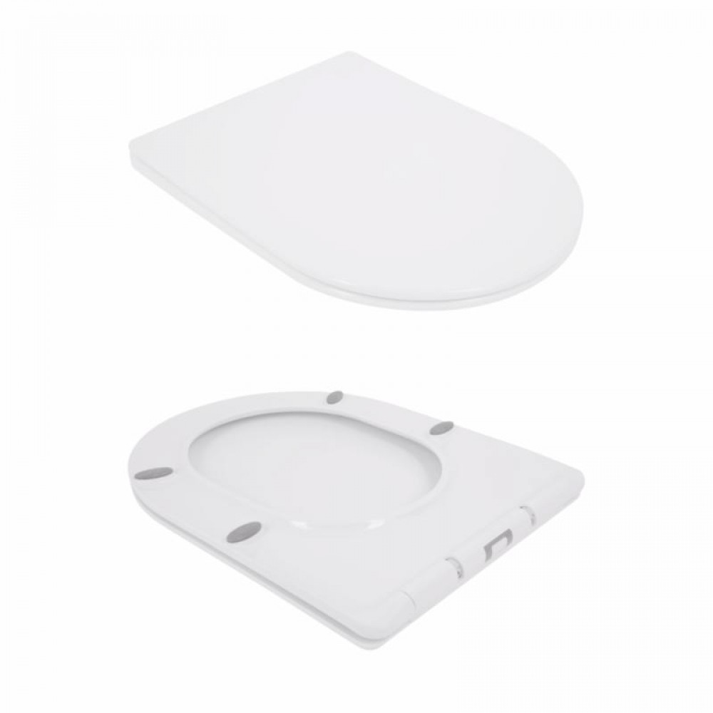 Унітаз підвісний Qtap Jay безобідковий з сідінням Soft-close QT07335176W SD00036224