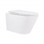 Унітаз підвісний Qtap Swan безобідковий з сідінням Soft-close QT16335178W SD00036227