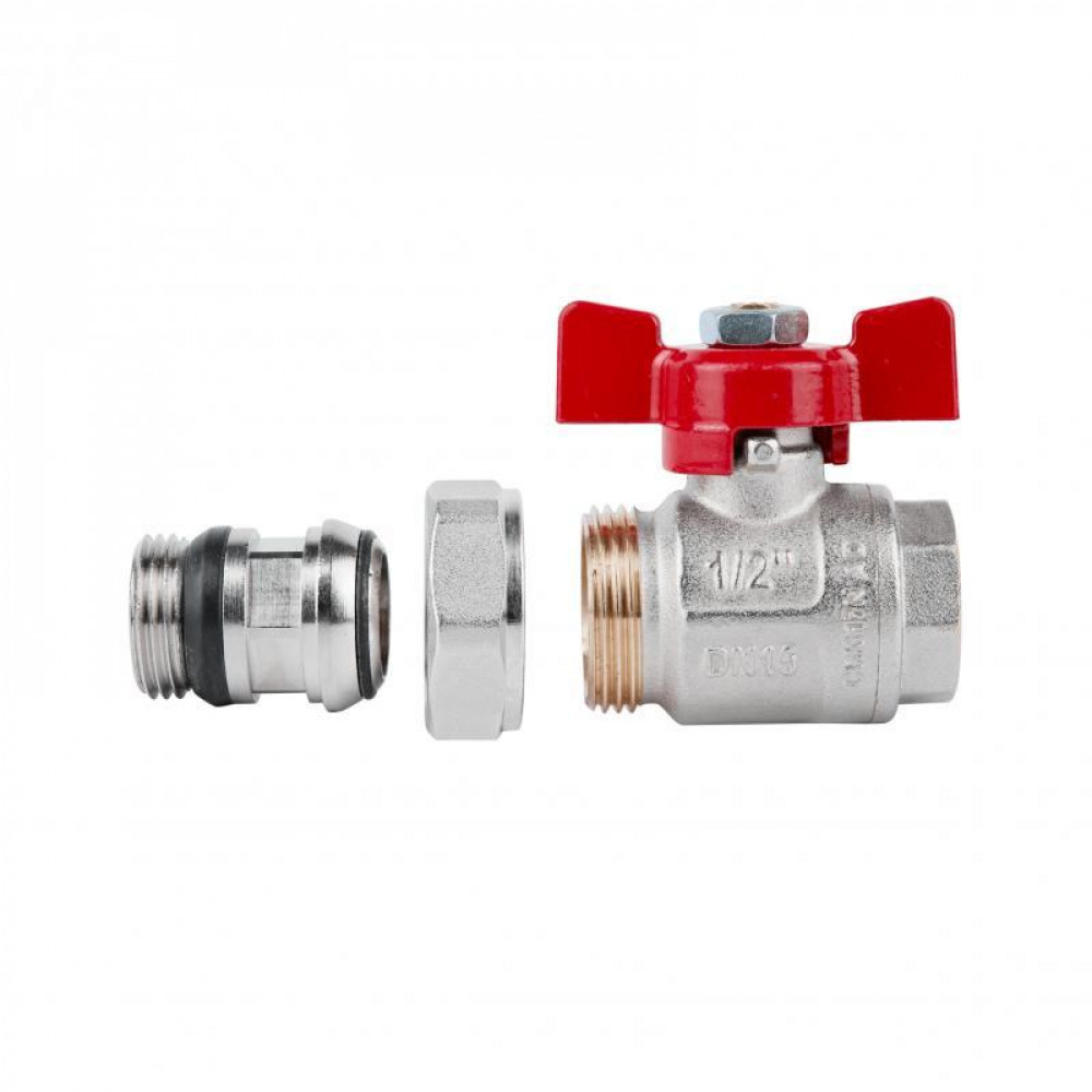 Кран кульовий "Американка" Icma 1/2" з антипротіканням прямий №348 SD00036673