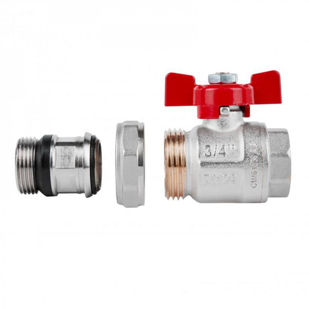 Кран кульовий "Американка" Icma 3/4" з антипротіканням прямий №348 SD00036674