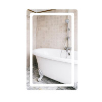 Дзеркало Qtap Mideya (DC-F911) 500х800 з LED-підсвічуванням Touch, з антизапотіванням, димером QT2078F911W