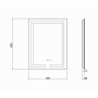 Дзеркало Qtap Mideya (DC-F936) 500х800 з LED-підсвічуванням Touch, з антизапотіванням, димером QT2078F936W SD00036739