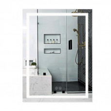 Дзеркало Qtap Mideya (MI1) 600х800 з LED-підсвічуванням Touch, з антизапотіванням, димером QT2078F937W