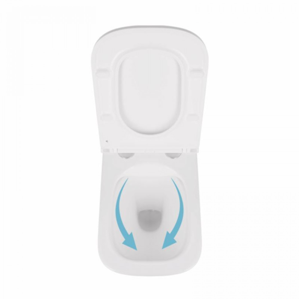 Унітаз підвісний Qtap Tern безобідковий з сідінням Soft-close QT1733052ERW SD00037240