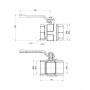 Кран кульовий Icma 1" 1/2 прямий №350 SD00038123