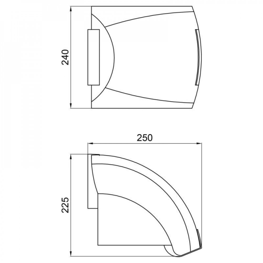 Сушилка для рук Lidz Tarnow 0192 настенная 1800 Вт LDTAR0192WHI32511 White SD00038613