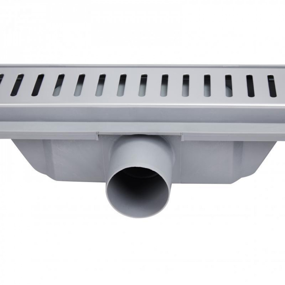 Трап Qtap Dry FA304-700 лінійний з сухим закривом та нержавіючою решіткою 700х73 SD00038747