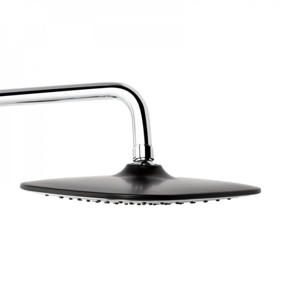 Душова система універсальна Qtap Grand на три споживача (з виливом) QTGRABCR1004 Chrome/Black SD00039609