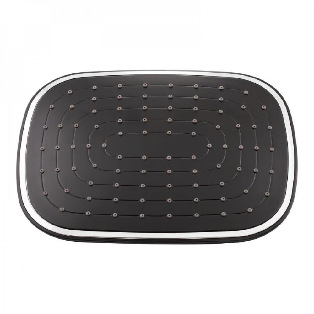 Душова система універсальна Qtap Grand на три споживача (з виливом) QTGRABCR1004 Chrome/Black SD00039609