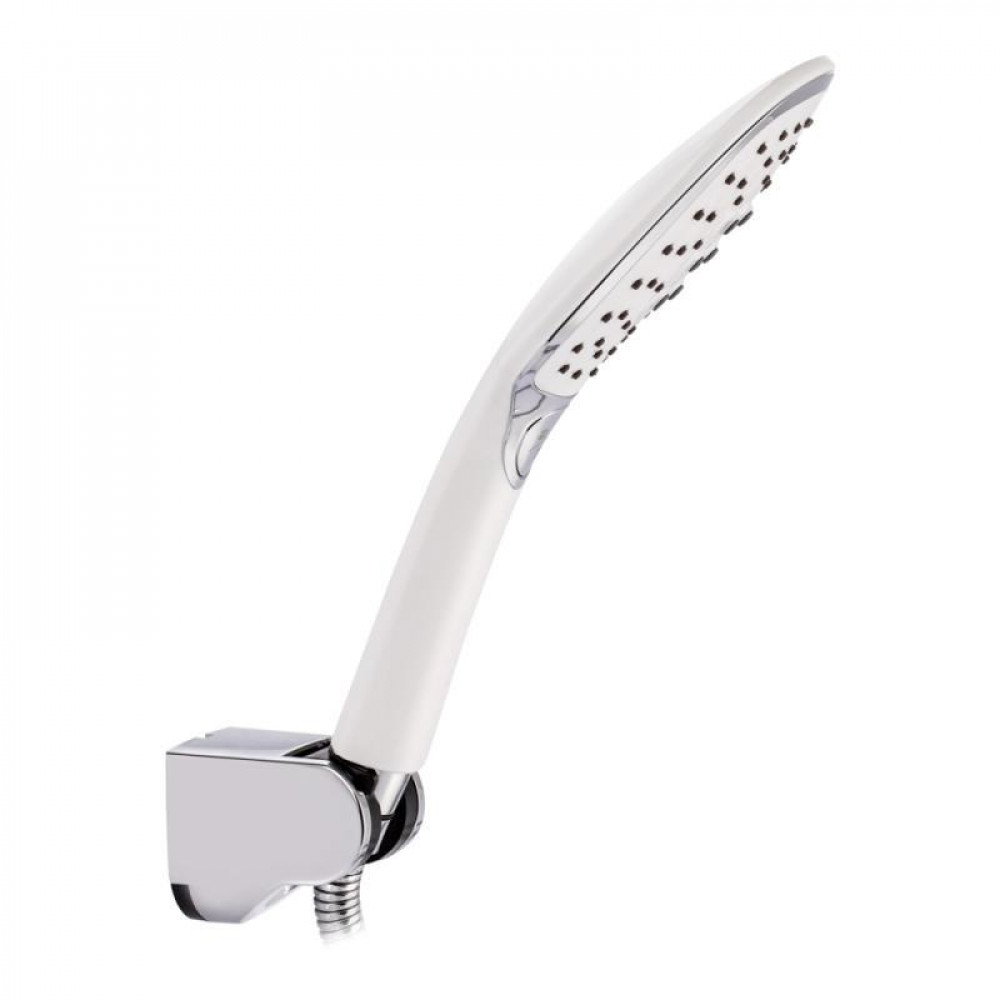 Смеситель для ванны Qtap Grand с поворотным изливом (с душевым гарнитуром) QTGRAWCR005 Chrome/White SD00039612